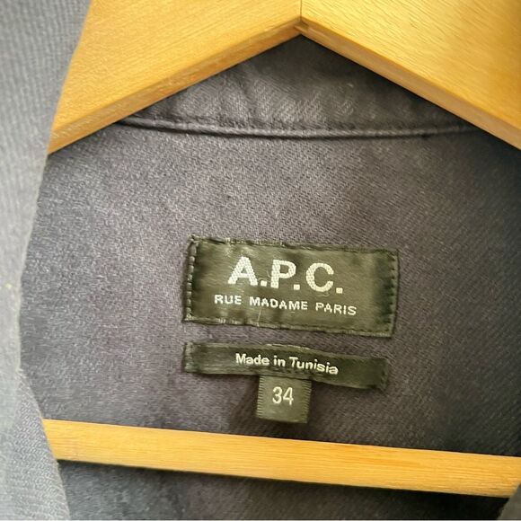 A.P.C. Mia Denim Dress In Blue womens Size 42(M) - Picture 3 of 4